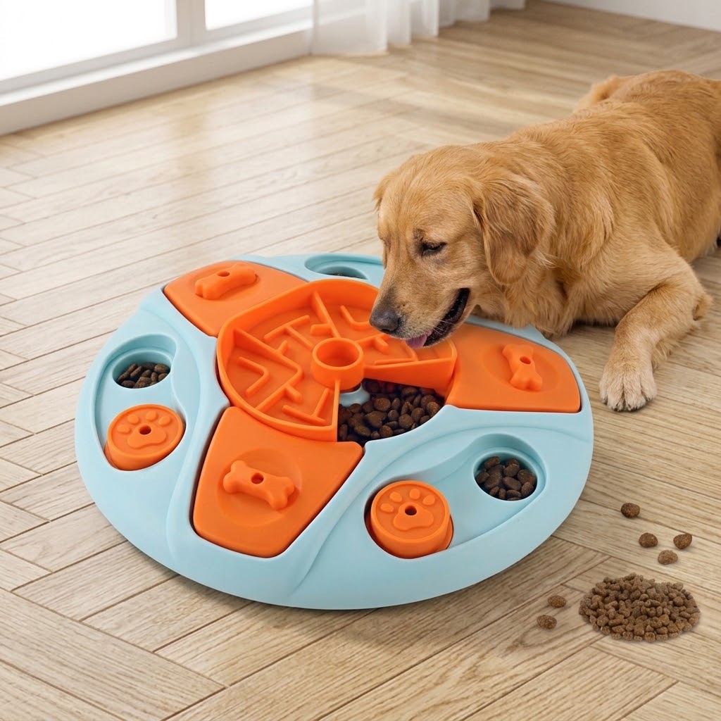 Dog Puzzle Toys Slow Feeder Interactive Increase Puppy IQ Food Dispenser Slowly Eating NonSlip Bowl Reduce Destructive Behaviors